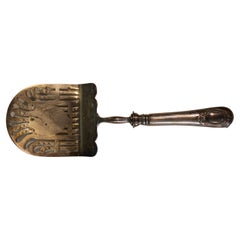 Silver metal serving cutlery Antique Silver metal serving cutlery