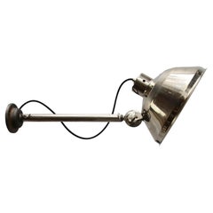 Silver Metal Vintage Industrial Medical Surgery Scone Wall Light