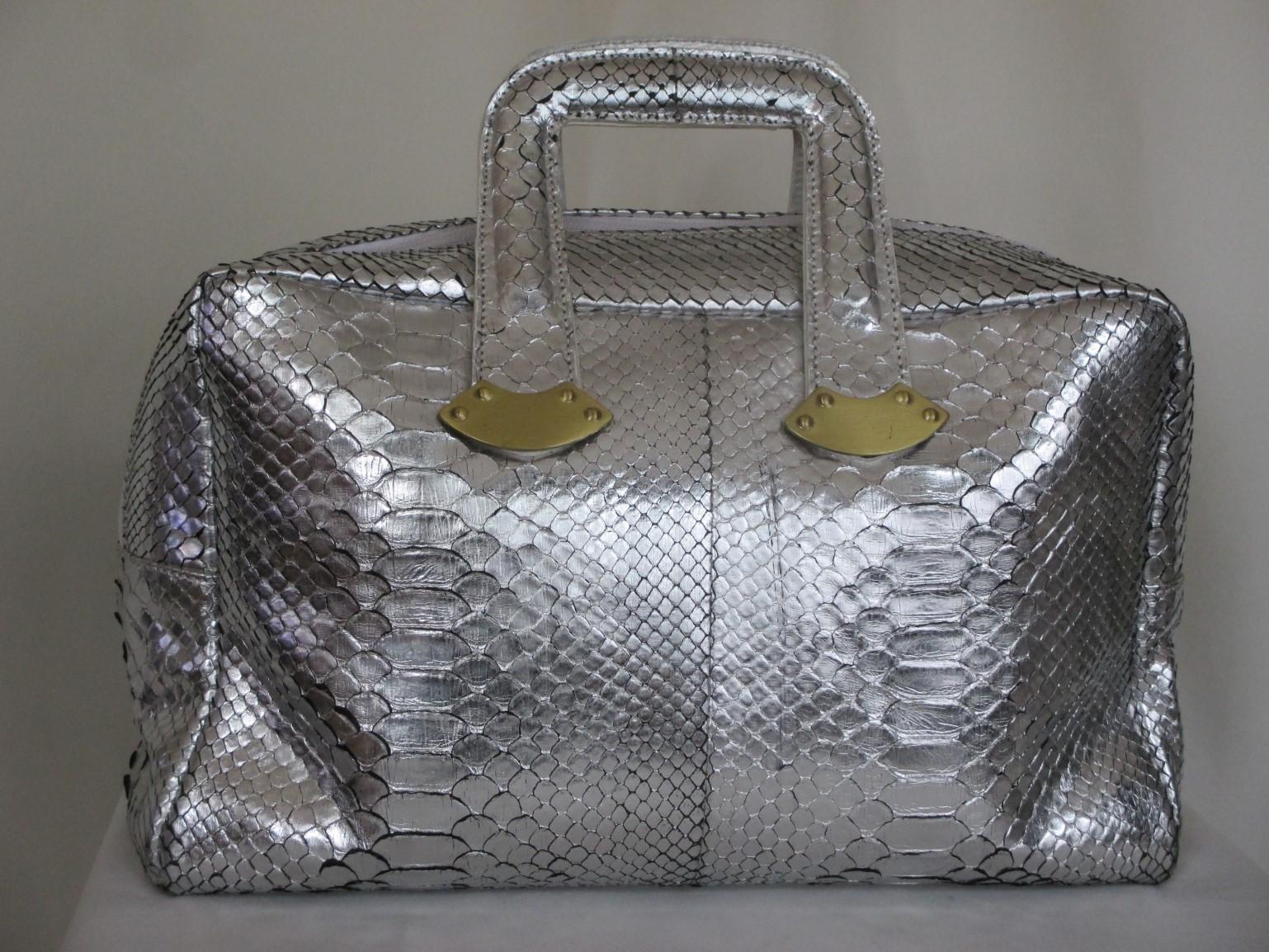 silver metallic purses