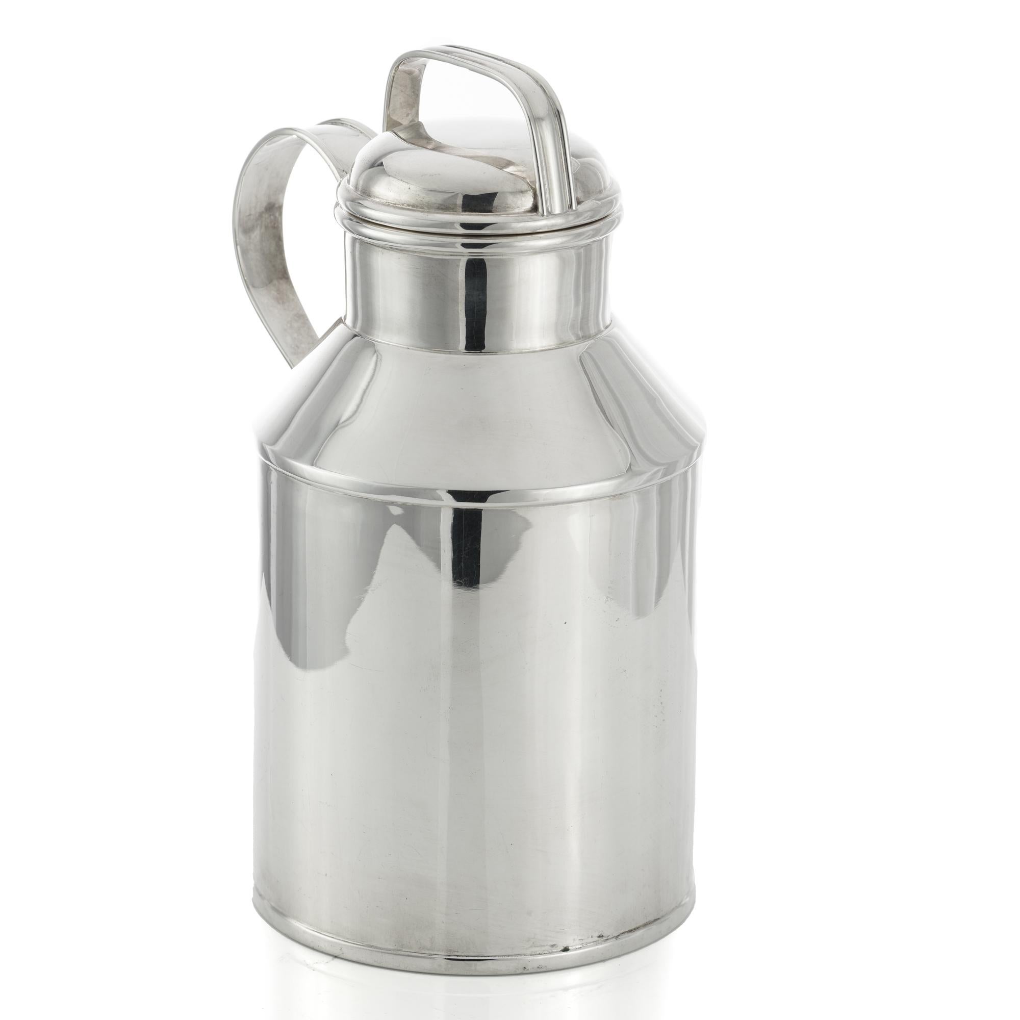 American Silver 'Milk Can' Cocktail Shaker by Tuttle, Boston For Sale