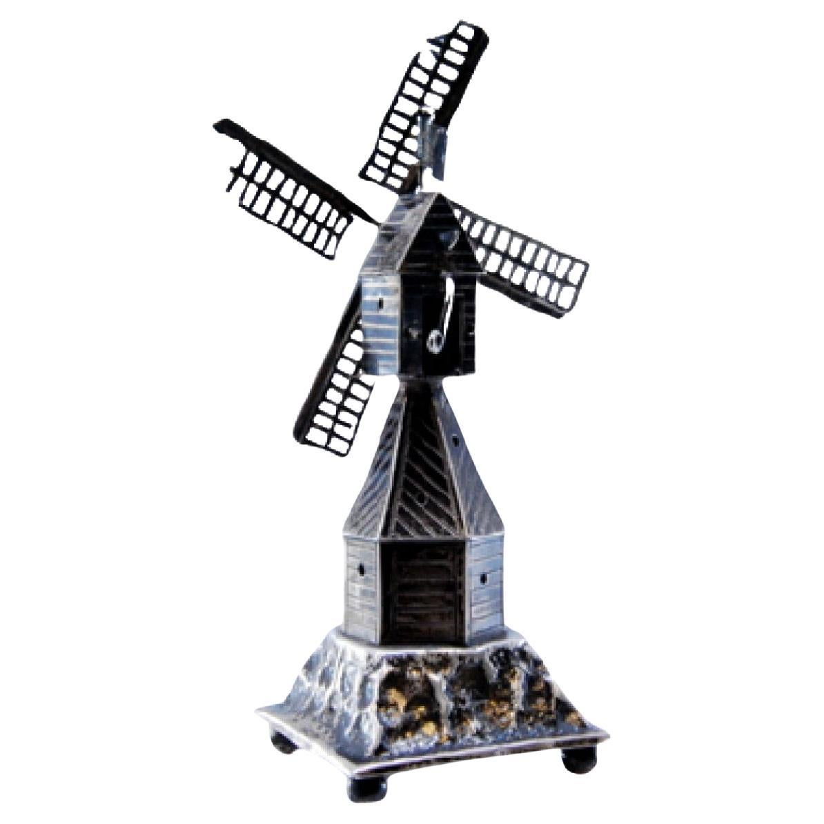 Silver mill with reliefs and applications For Sale