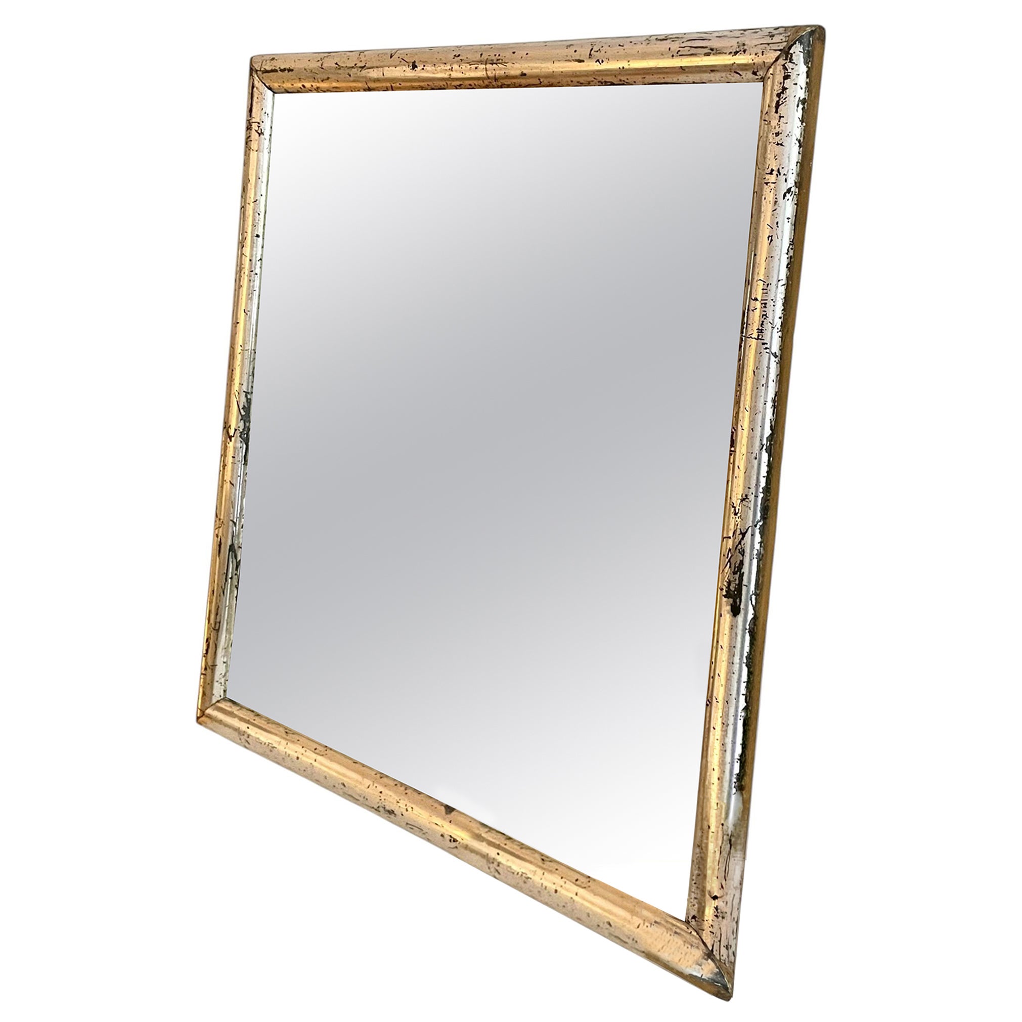 Silver mirror 19th century For Sale