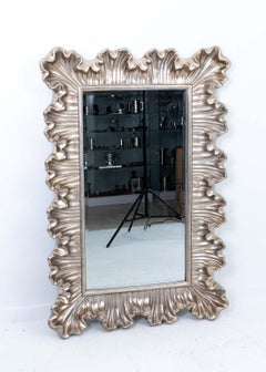 Silver Mirror with Wavy Frame