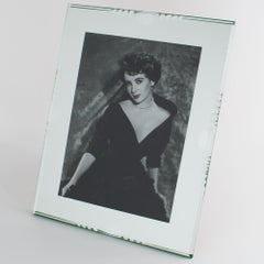 Silver Mirrored Glass Picture Frame, France circa 1940