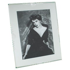 Silver Mirrored Glass Picture Frame, France circa 1940