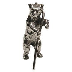 Silver Model of a Bear, Dated 1908, Chester Import, Berthold Muller