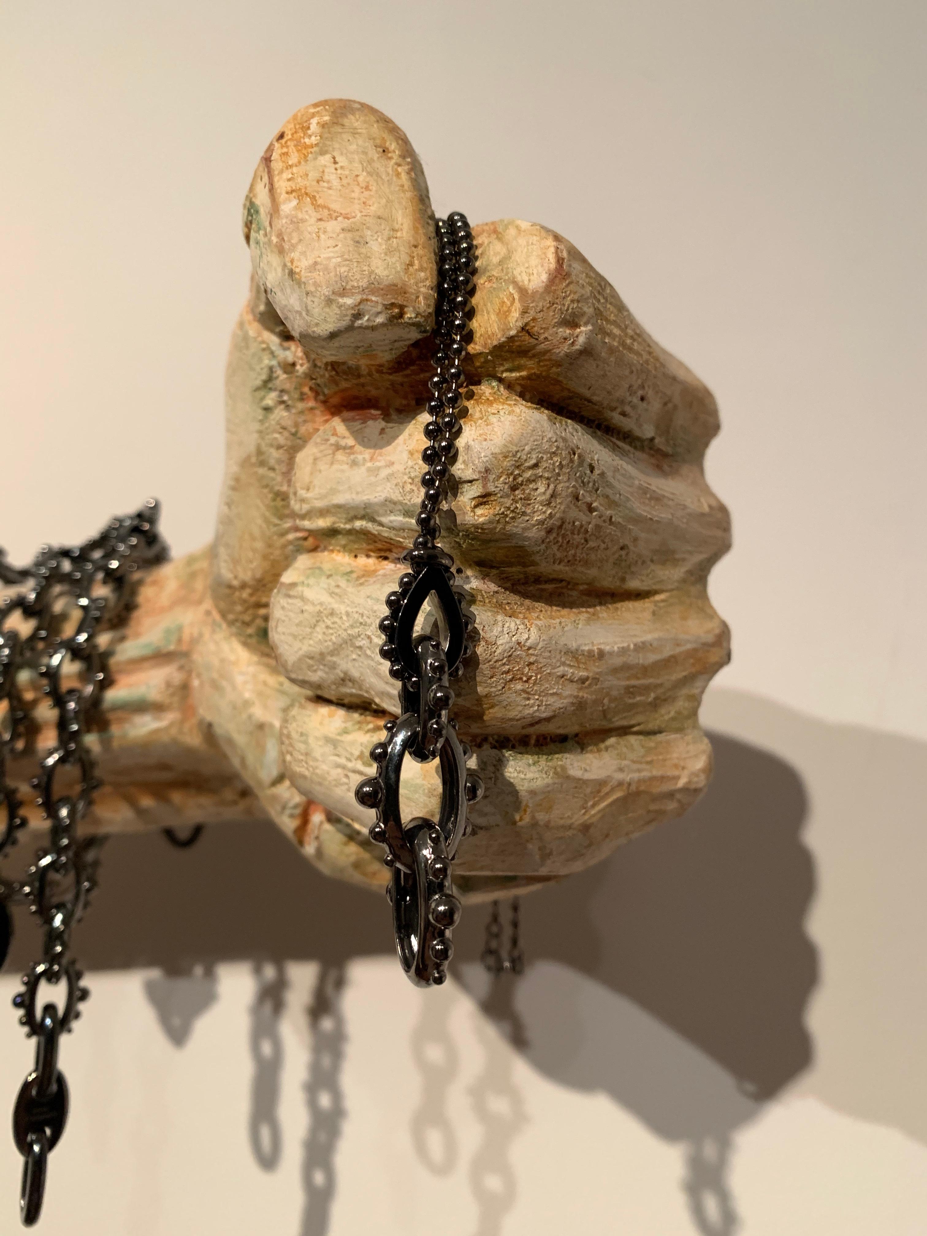 Ciondolo moderno in argento con catena in vendita 15