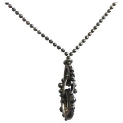 Silver Modern Pendant with Chain