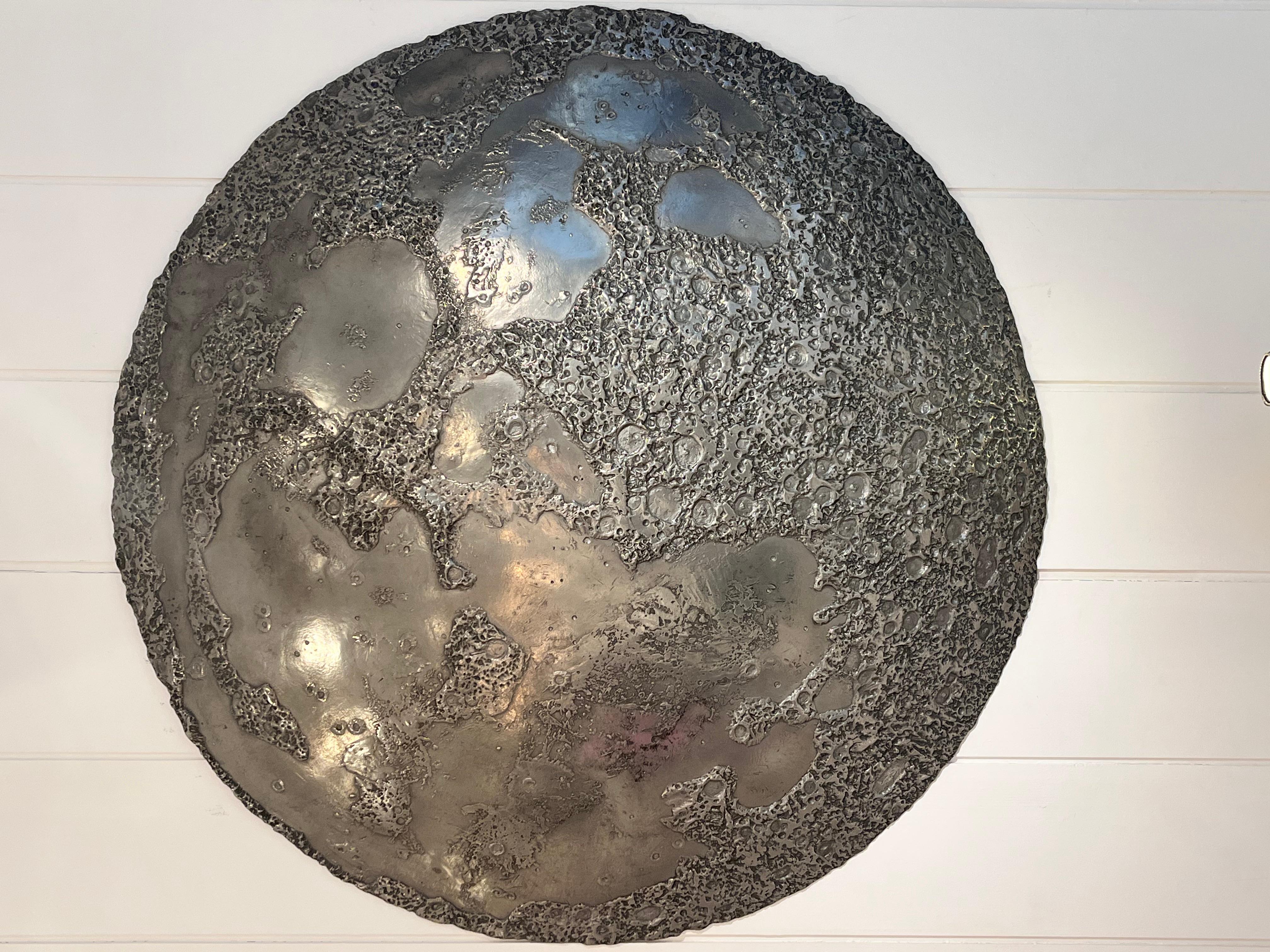 Michel Pichard
Silver moon wall-mounted sculpture
Edition 8/50
France
Diameter: 150 cm
Width: 20 cm