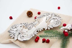 Silver Morrões Tray and Scissors with reliefs