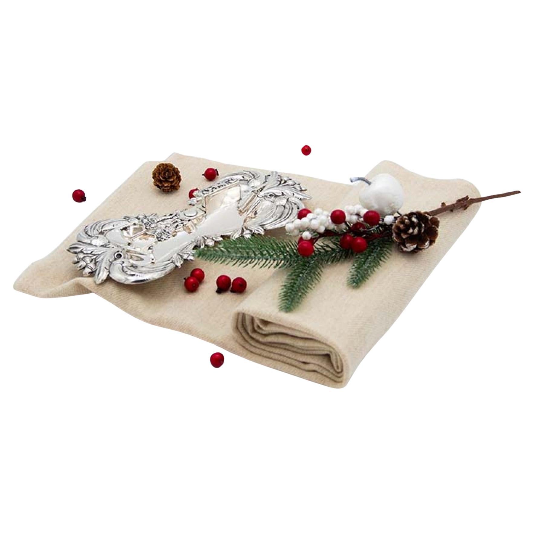 Plateau et ciseaux A Silver Morrões avec reliefs