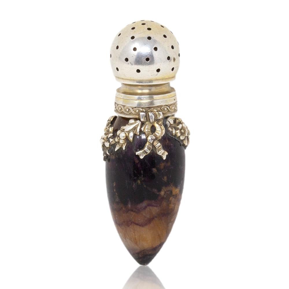 Vinaigrette en argent montée sur I John Johns, poinçonnée en Allemagne, Circa 1890 Bon état - En vente à Newark, England