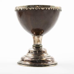 Silver Mounted Coconut Goblet, England, 1860-1880