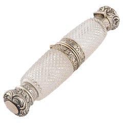Silver Mounted Combined Double-Ended Scent Bottle Vinaigrette