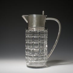 Silver Mounted Cut Glass Lemonade Jug, circa 1960