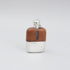 Silver Mounted Hip Flask