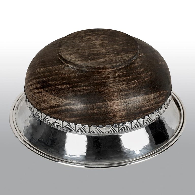 Silver Mounted Mazer Bowl by Albert Edward Jones For Sale at 1stDibs