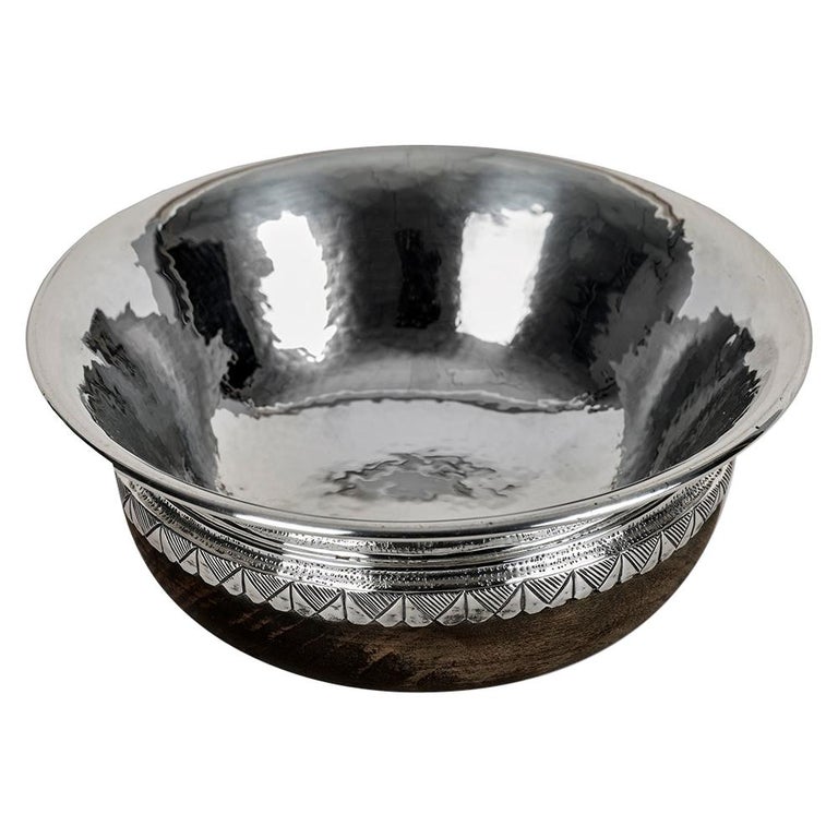 Silver Mounted Mazer Bowl by Albert Edward Jones For Sale at 1stDibs