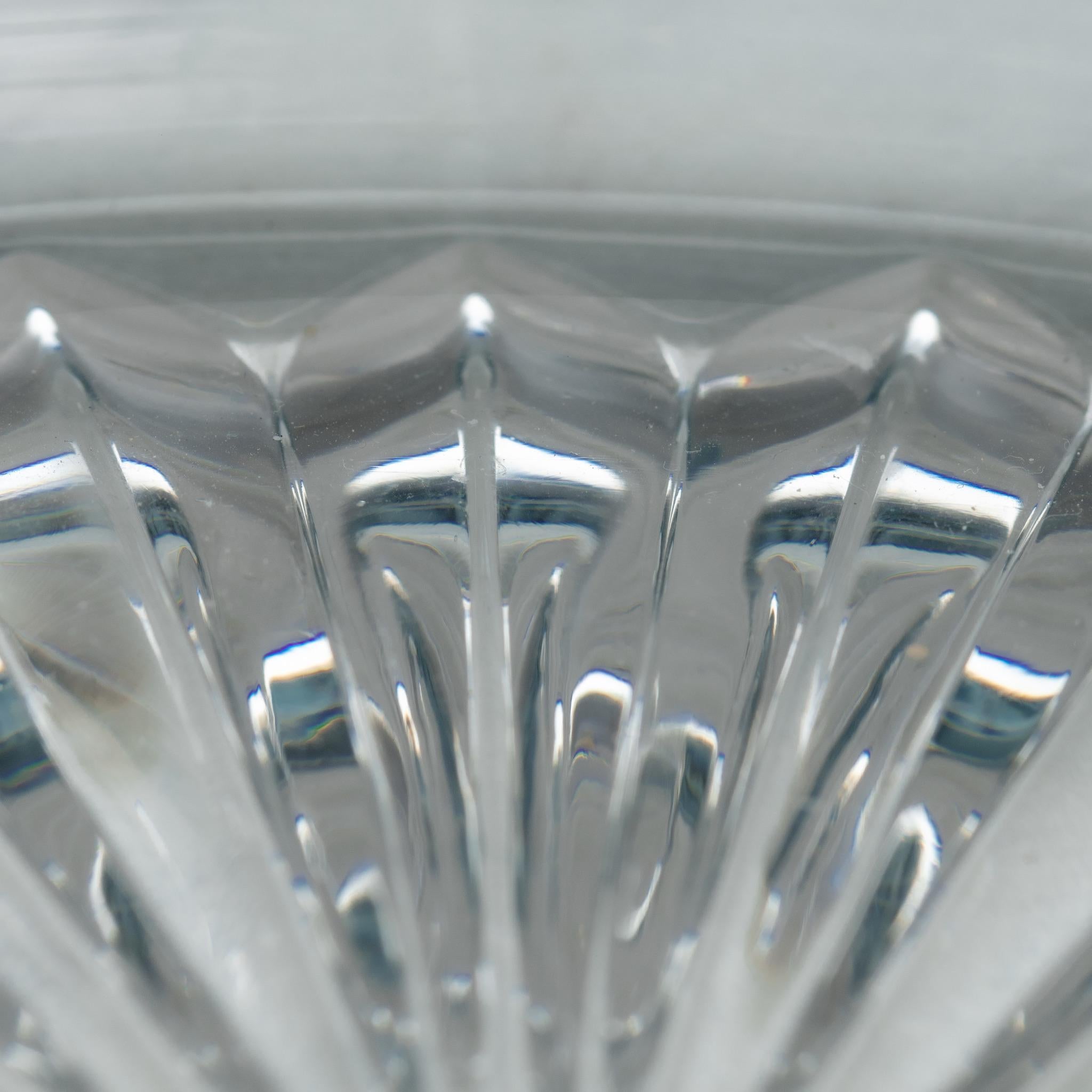 Silver Mounted Three Rest Cut Glass Cigar Ashtray, circa 1935 3