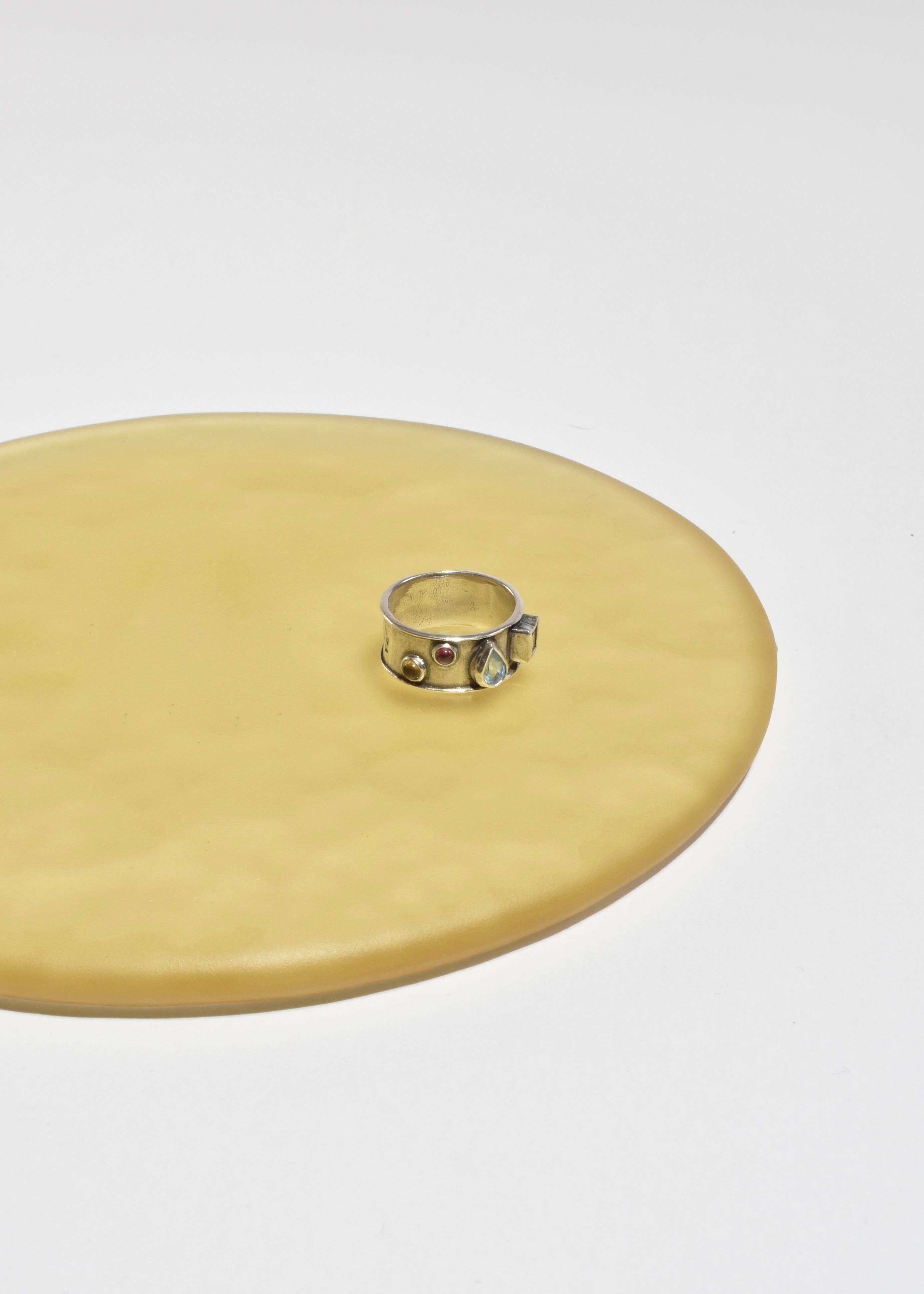 Silver Multi Stone Ring In condizioni buone in vendita a Richmond, VA