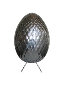 Silver Murano Glass Egg Lamp