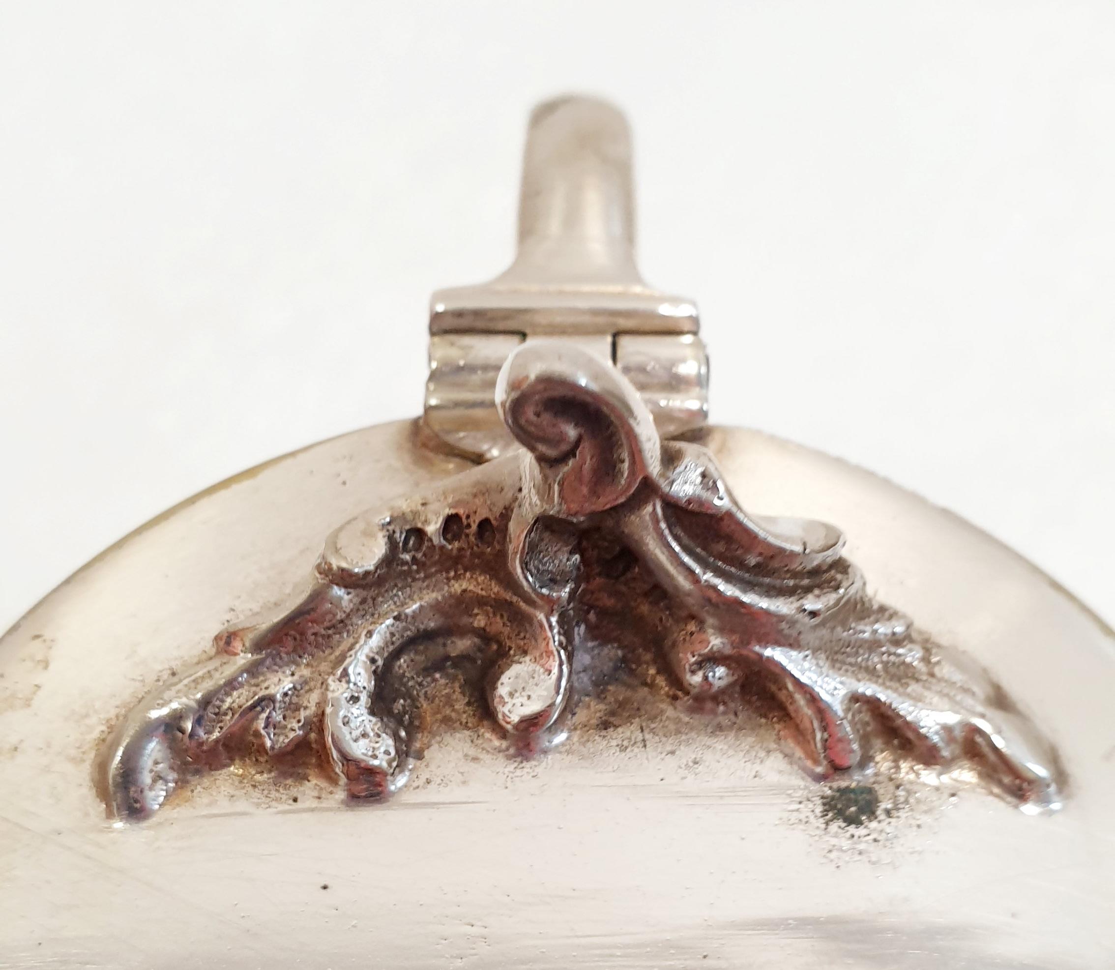 Tarro de mostaza de plata / Tarro sazonador antiguo de plata de ley Británico en venta