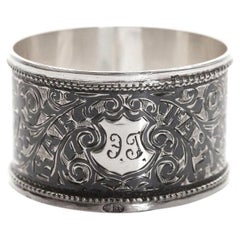 Anillo de servilleta de plata, Ucrania, década de 1910