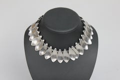 Silber Silber Halskette von Michelsen, Sterlingsilber, Dänemark, 1950er Jahre