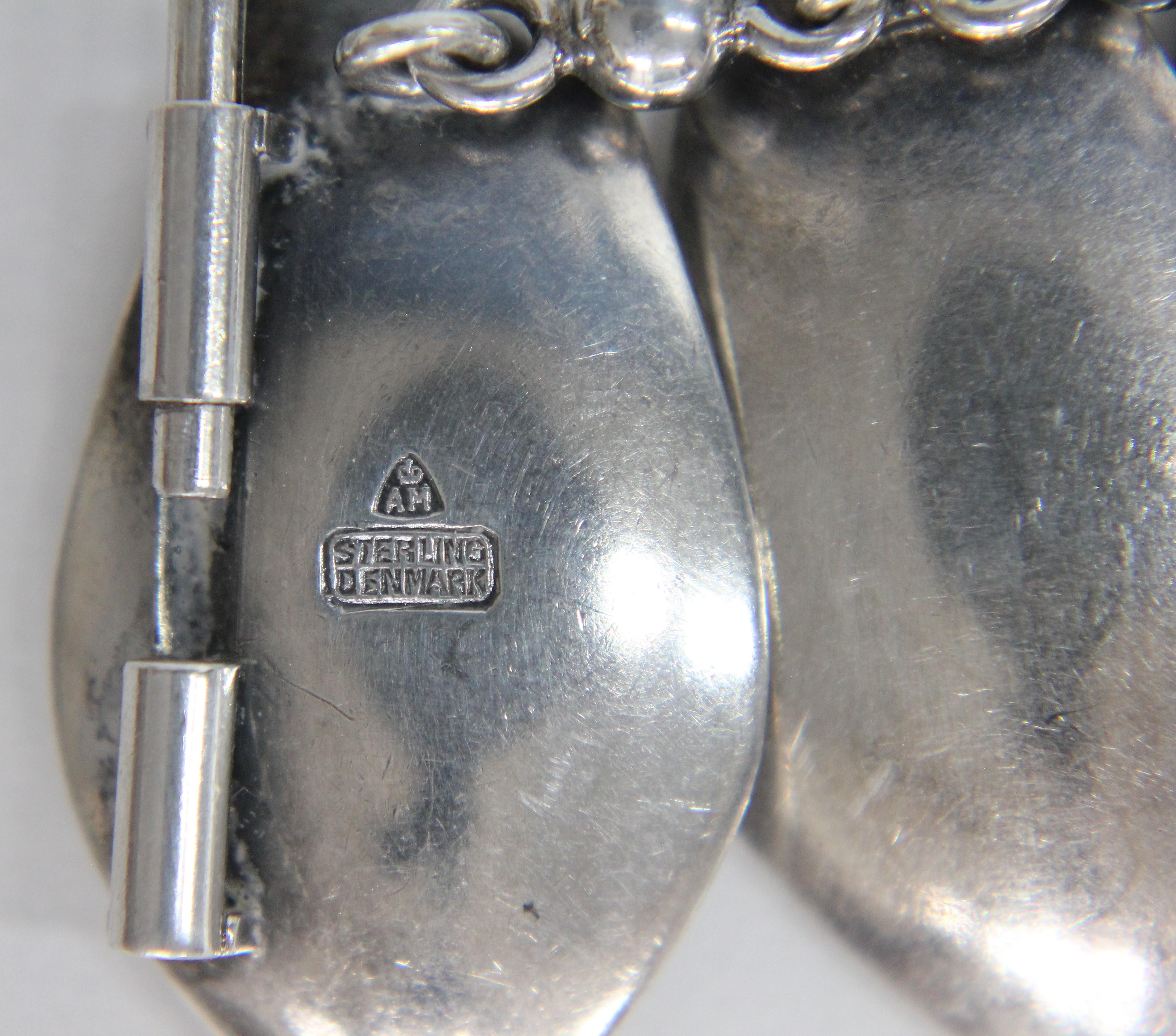 Silber Silber Halskette von Michelsen, Sterlingsilber, Dänemark, 1950er Jahre im Angebot 3