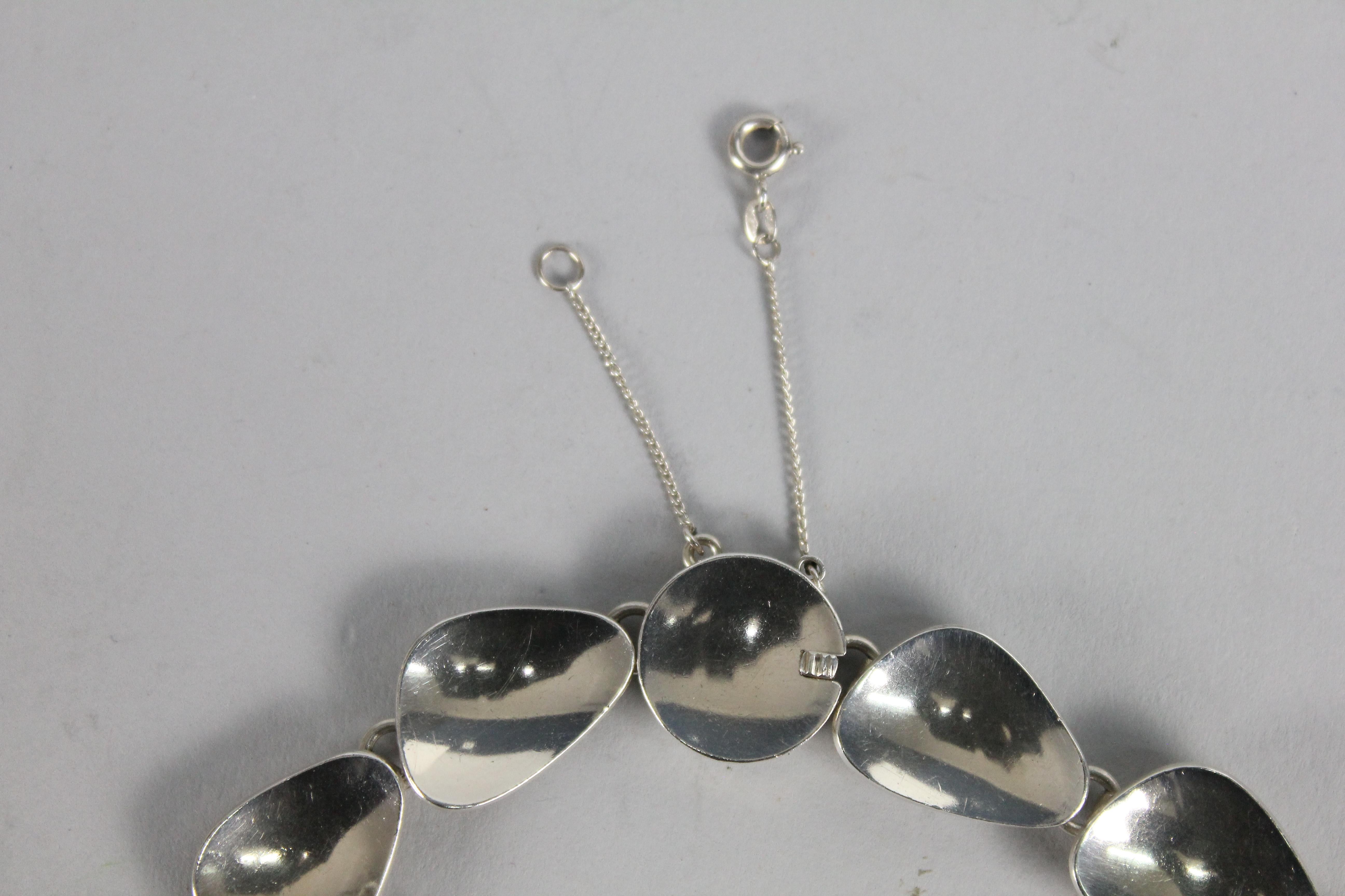 Silver Necklace by Michelsen, Stockholm, Sweden, 1954 3