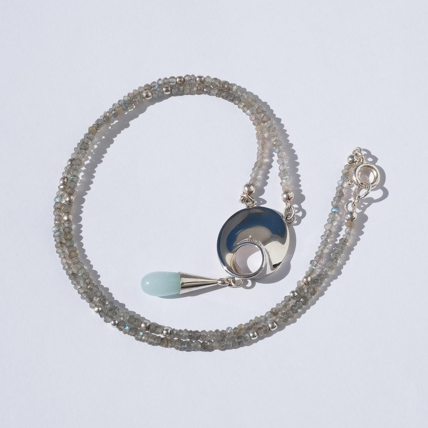Silver Necklace by Vivianna Torun Bülow-Hübe for Georg Jensen, Model 142 For Sale 2