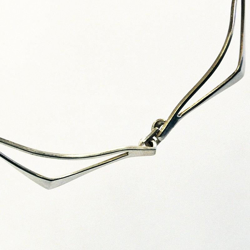 Silver Necklace vintage `Festival` by Tone Vigeland for Plus, Norway, 1965 2