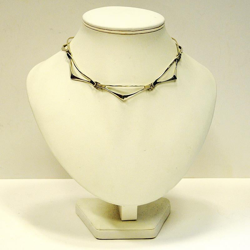 Silver Necklace vintage `Festival` by Tone Vigeland for Plus, Norway, 1965 3