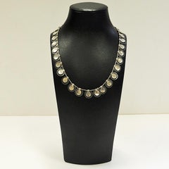 Silver vintage Necklace Guillocher Patterns by Grete P. Kittelsen 1950s, Norway