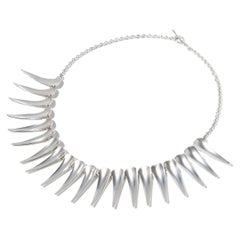 Retro Silver Necklace Made in 1956, Atelier Borgila, Stockholm, Sweden