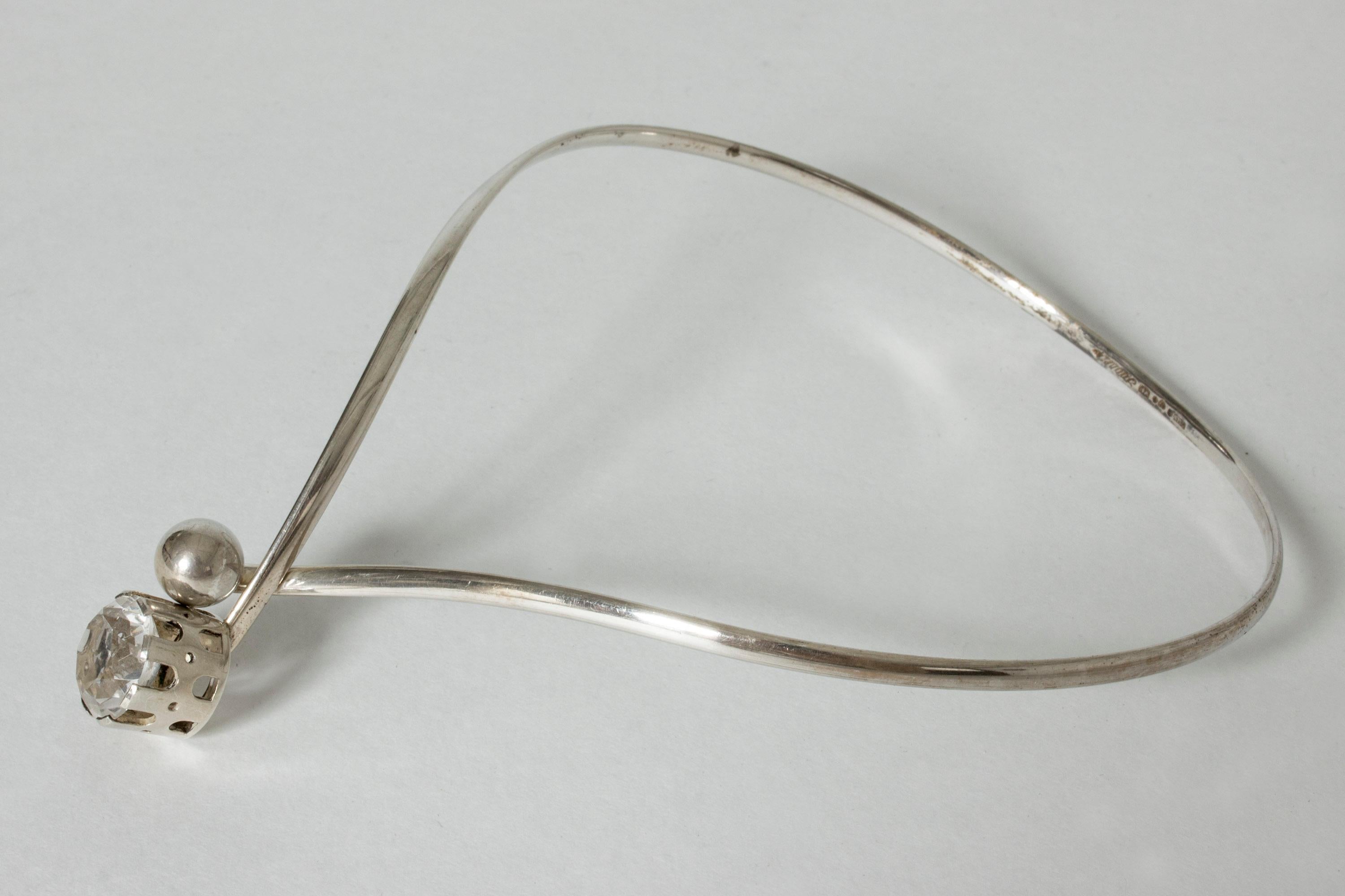 Silver Neckring by Arvo Saarela, Sweden, 1971 1