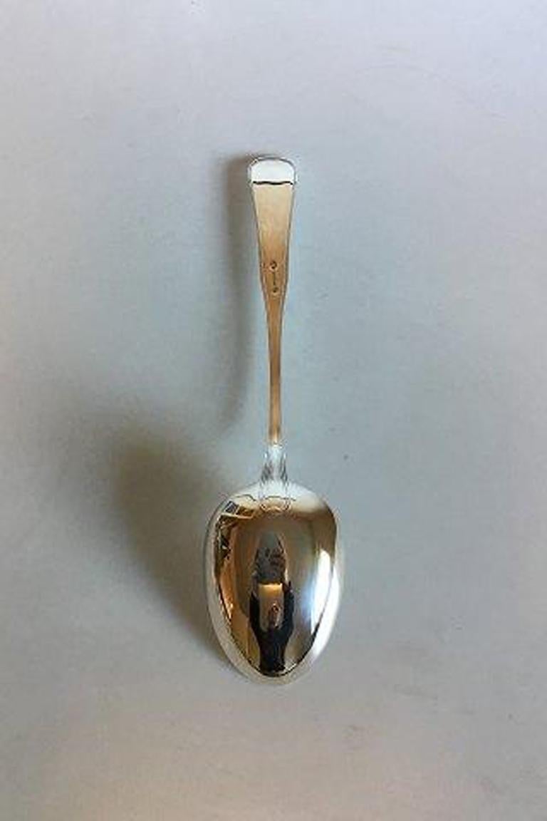 Silver old Danish large serving spoon.

Measures 35.5 cm / 13 31/32 in. 

Stamped I.Paulsen.