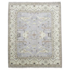 Silver Oushak Area Rug