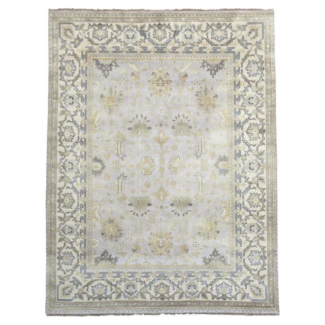 Contour Lines Silver Area Rug at 1stDibs