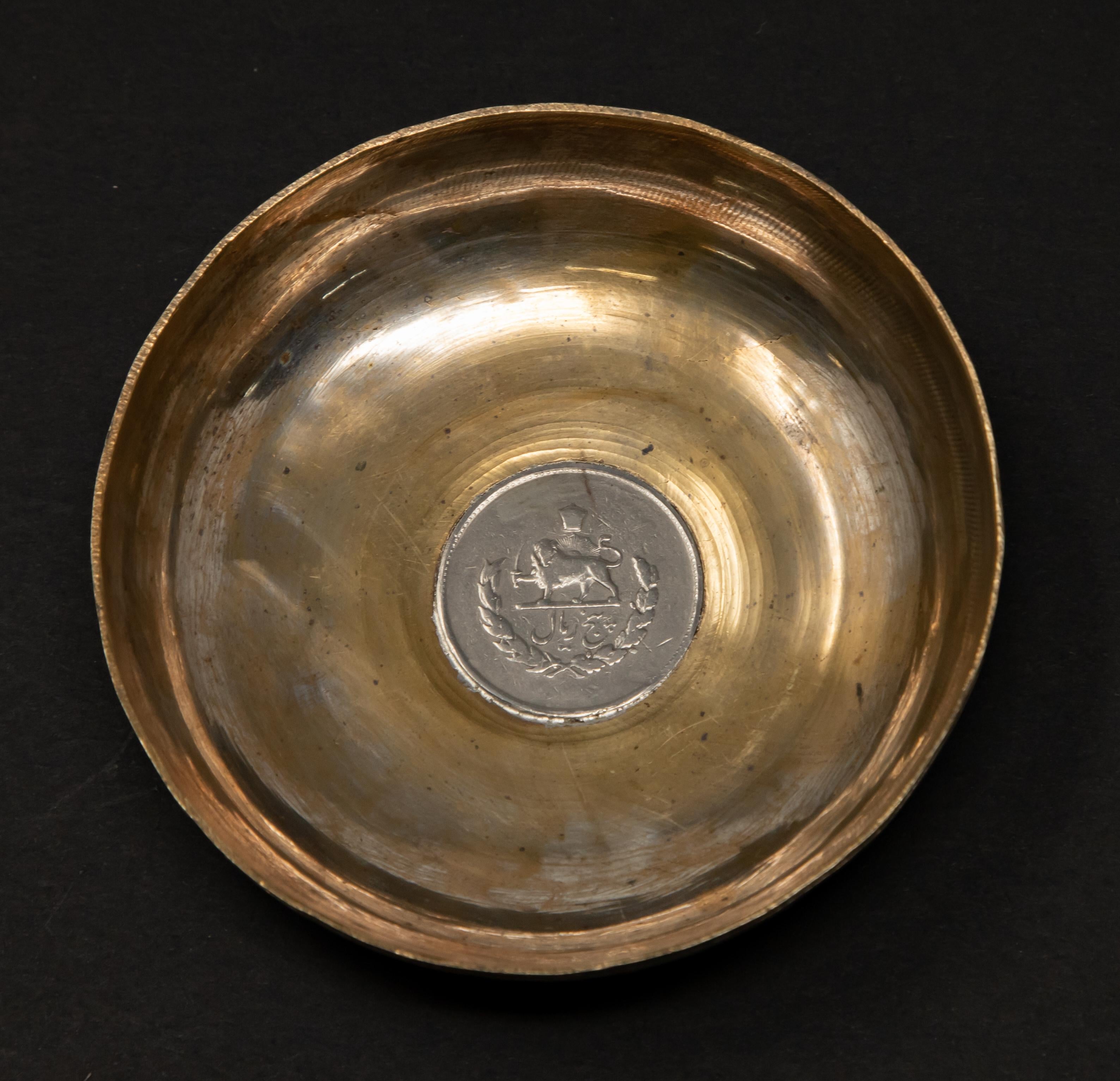 Other Silver over Copper Coin Dish For Sale