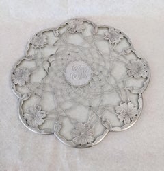 Silver Overlay Art Nouveau Trivet
