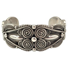 Silver Overlay Bracelet by Rick Martinez J3059