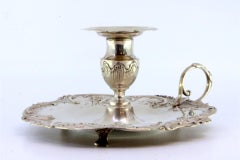 Silbernes Paddel mit floralen Motiven im Stil des Jugendstils