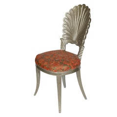 Silver Painted Grotto Shell Chair