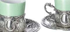 Silver - Pair of silver coffee cups