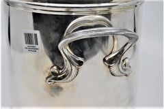 Silver pan with removable interior and lid