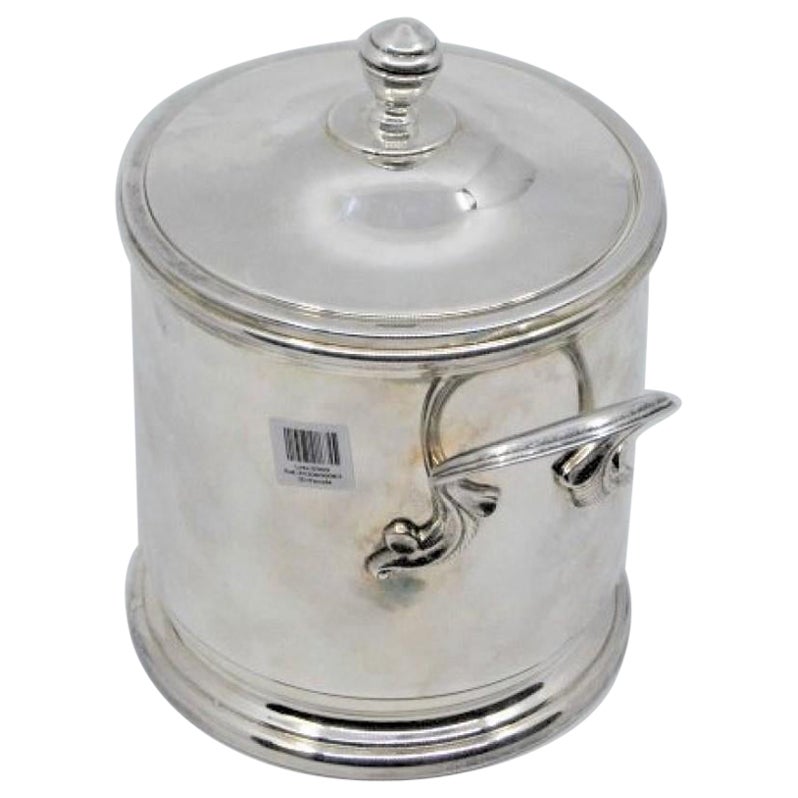 Silver pan with removable interior and lid en venta