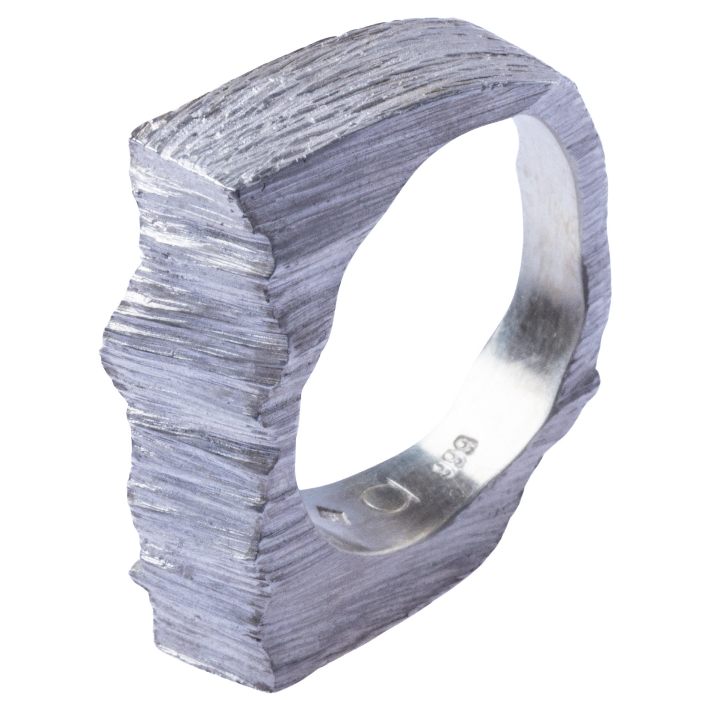 Silver Parois Ring by Anne Chedeau For Sale