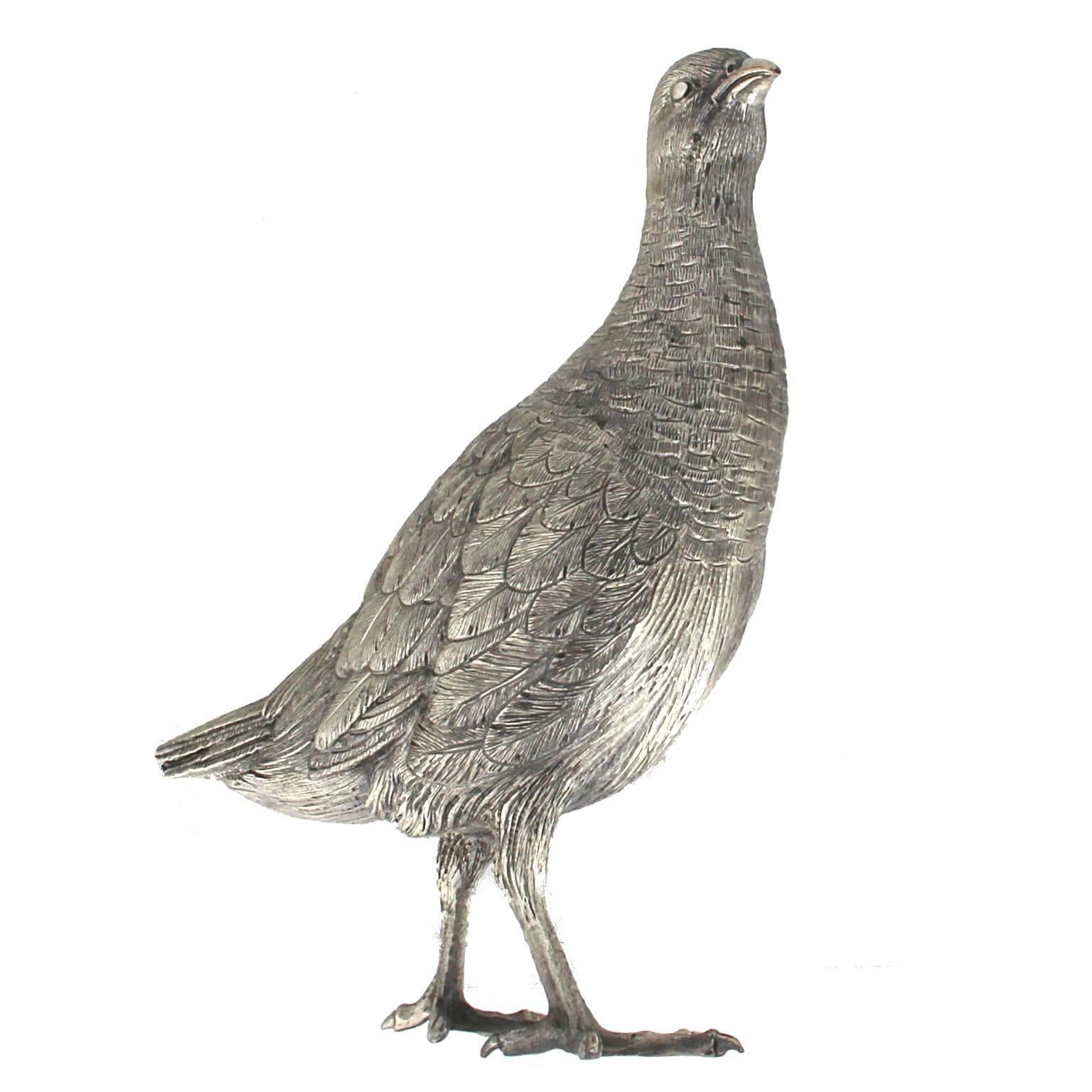 Début de l'époque victorienne Fabrication artisanale argent Partridge en vente