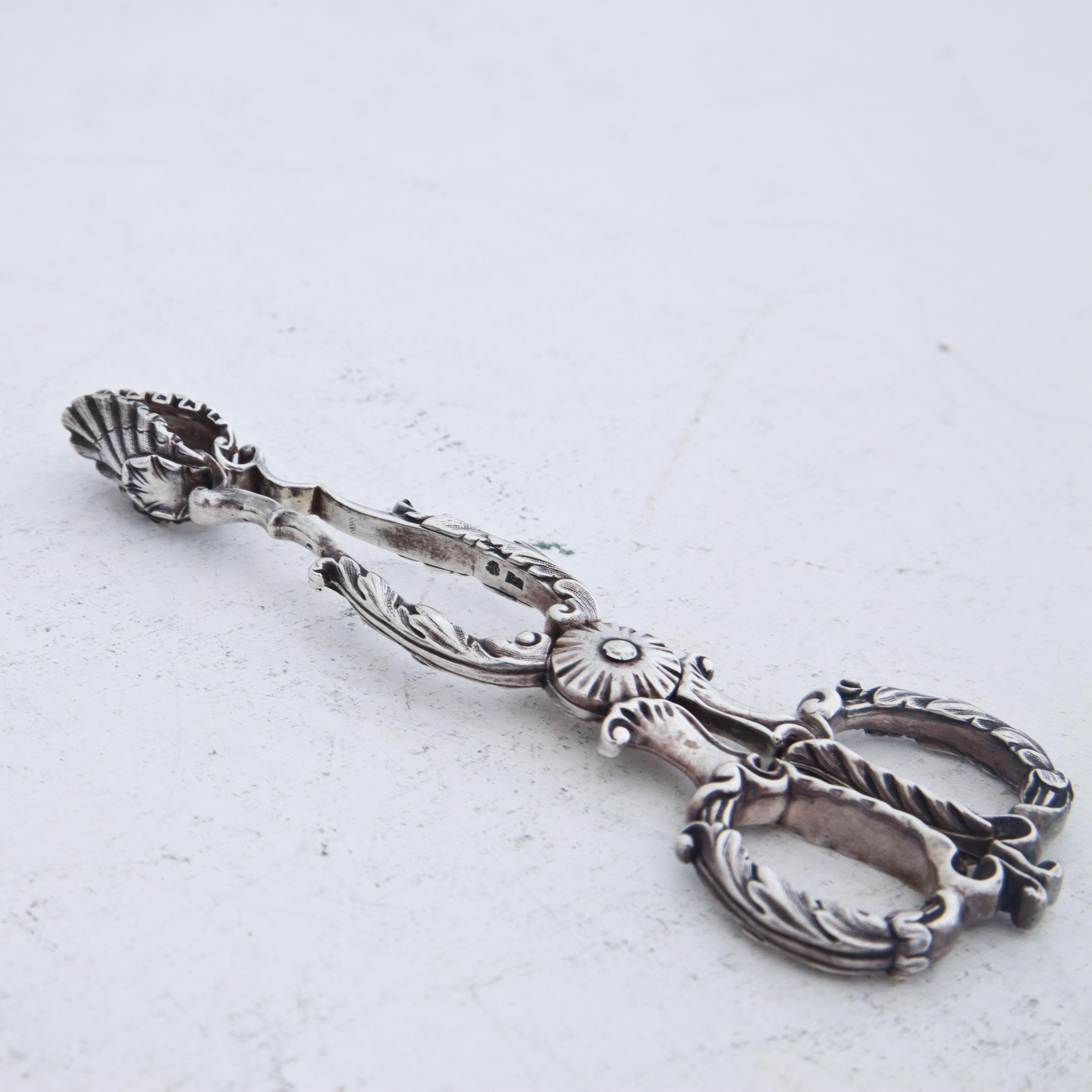 Silver Pastry Tongs, St. Petersburg, 1839 In Good Condition In Greding, DE
